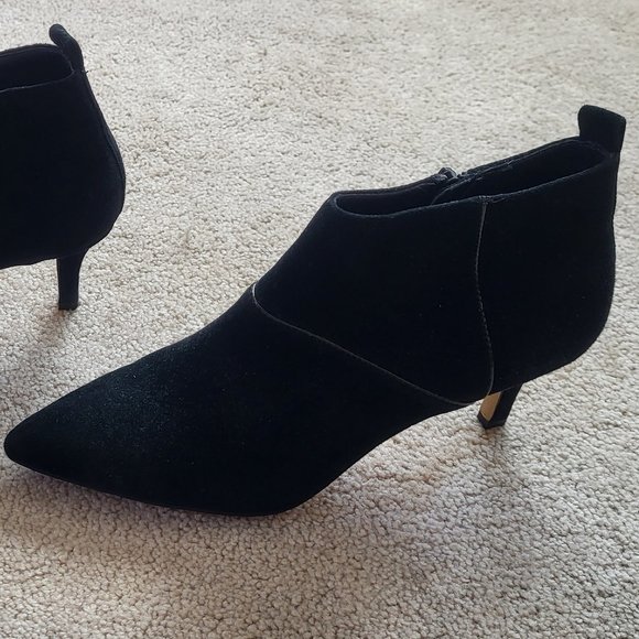 Fayla Black Suede Booties - Picture 3 of 9